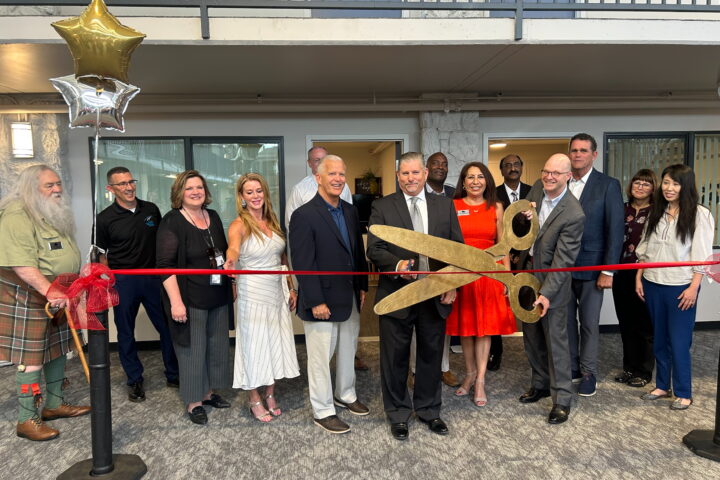 Housing ribbon cutting