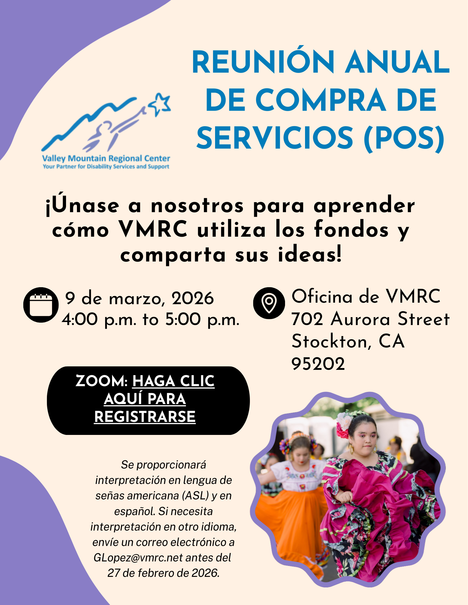 Annual POS Meeting Flyer 2026 Spanish