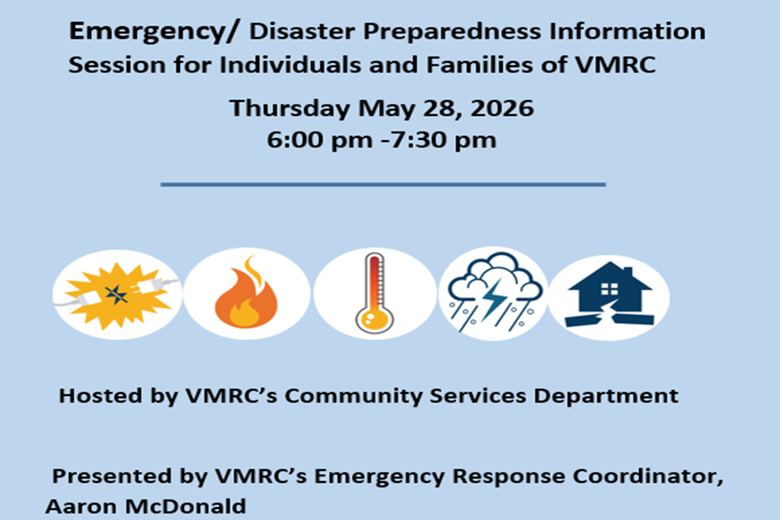 Emergency/ Disaster Preparedness Information    